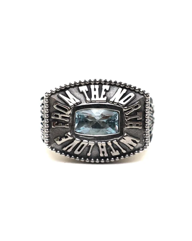 Northern Class Ring (Silver 925/Aquamarine Topaz) made by MAPLE
