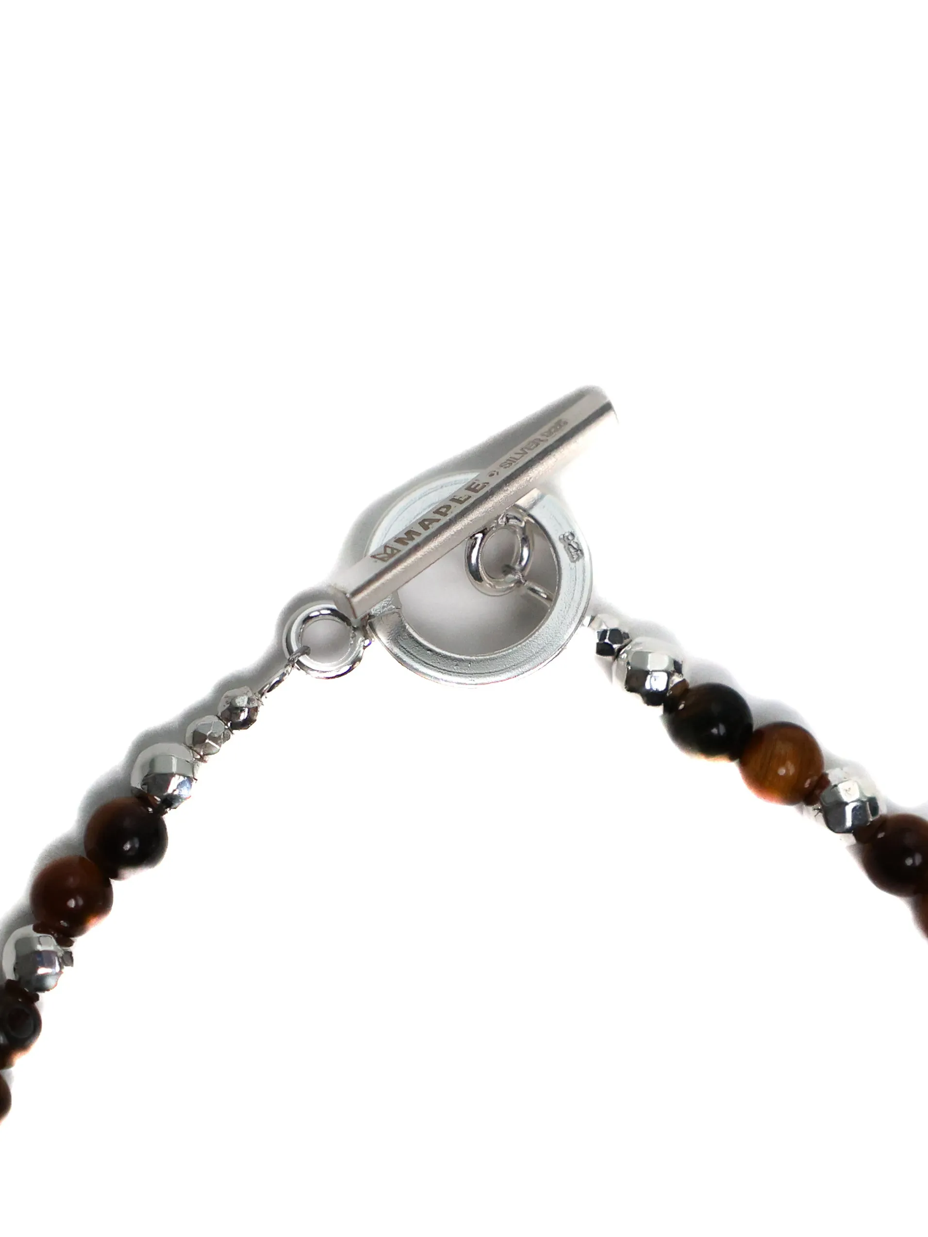Madina Beaded Bracelet (Silver 925/Tiger Eye) sold by MAPLE product image thumbnail 3