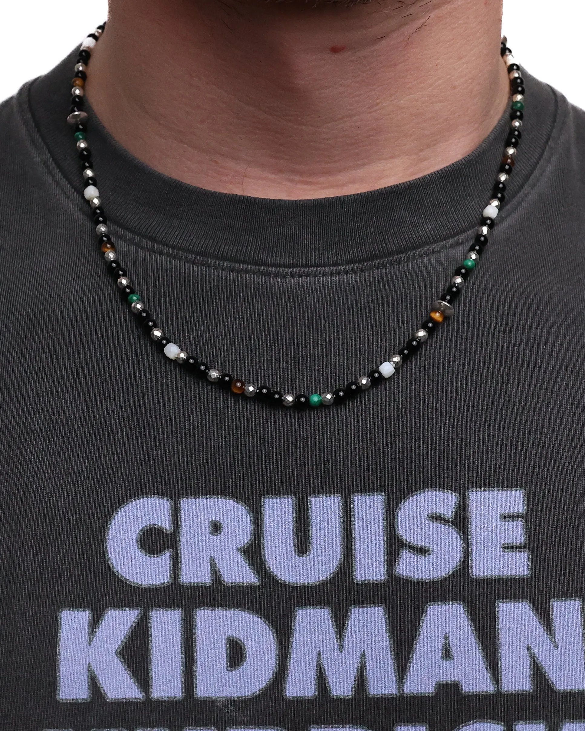 Madina Beaded Necklace (Silver 925/Black) sold by MAPLE product image thumbnail 2