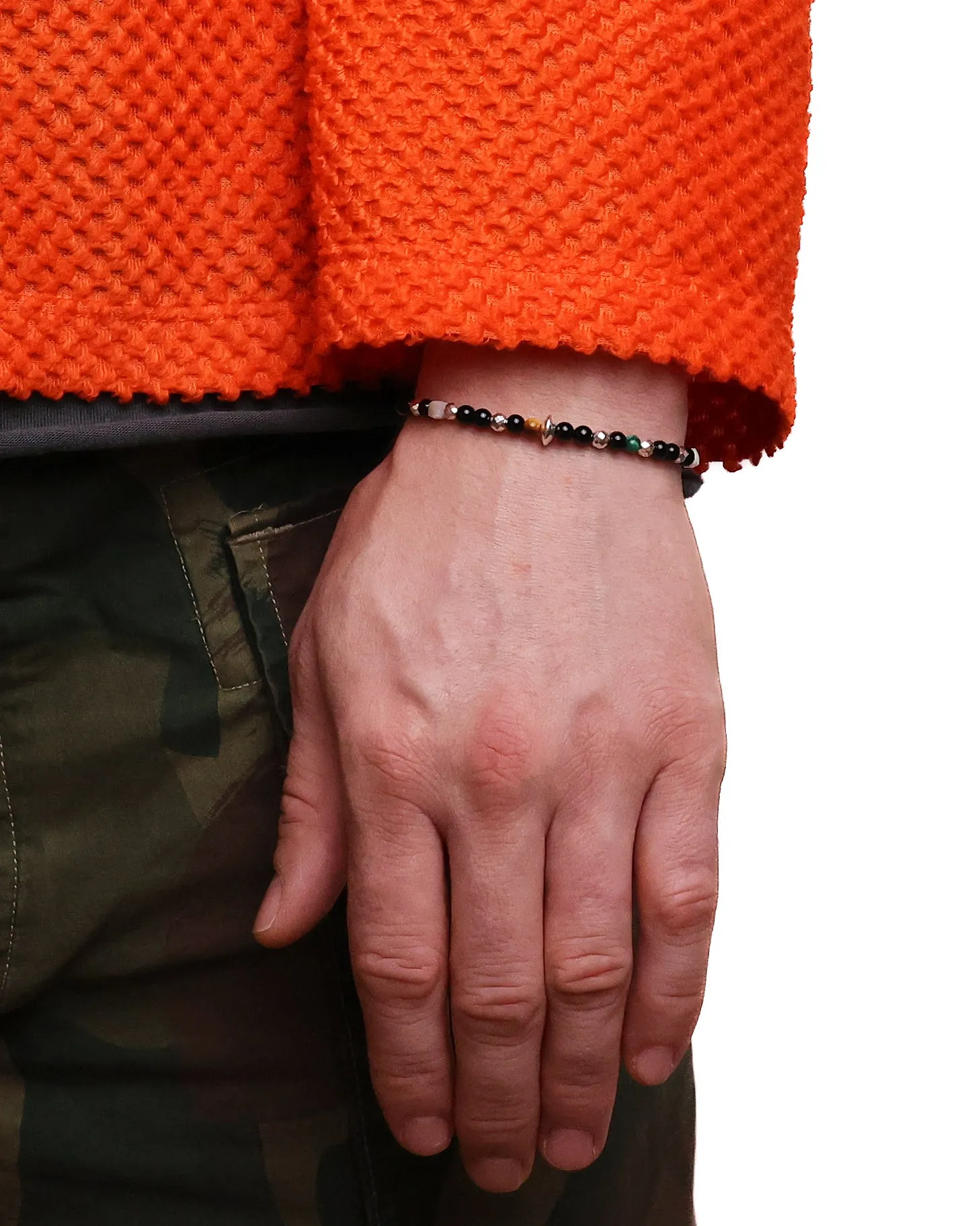 Madina Beaded Bracelet (Silver 925/Black) sold by MAPLE product image thumbnail 2