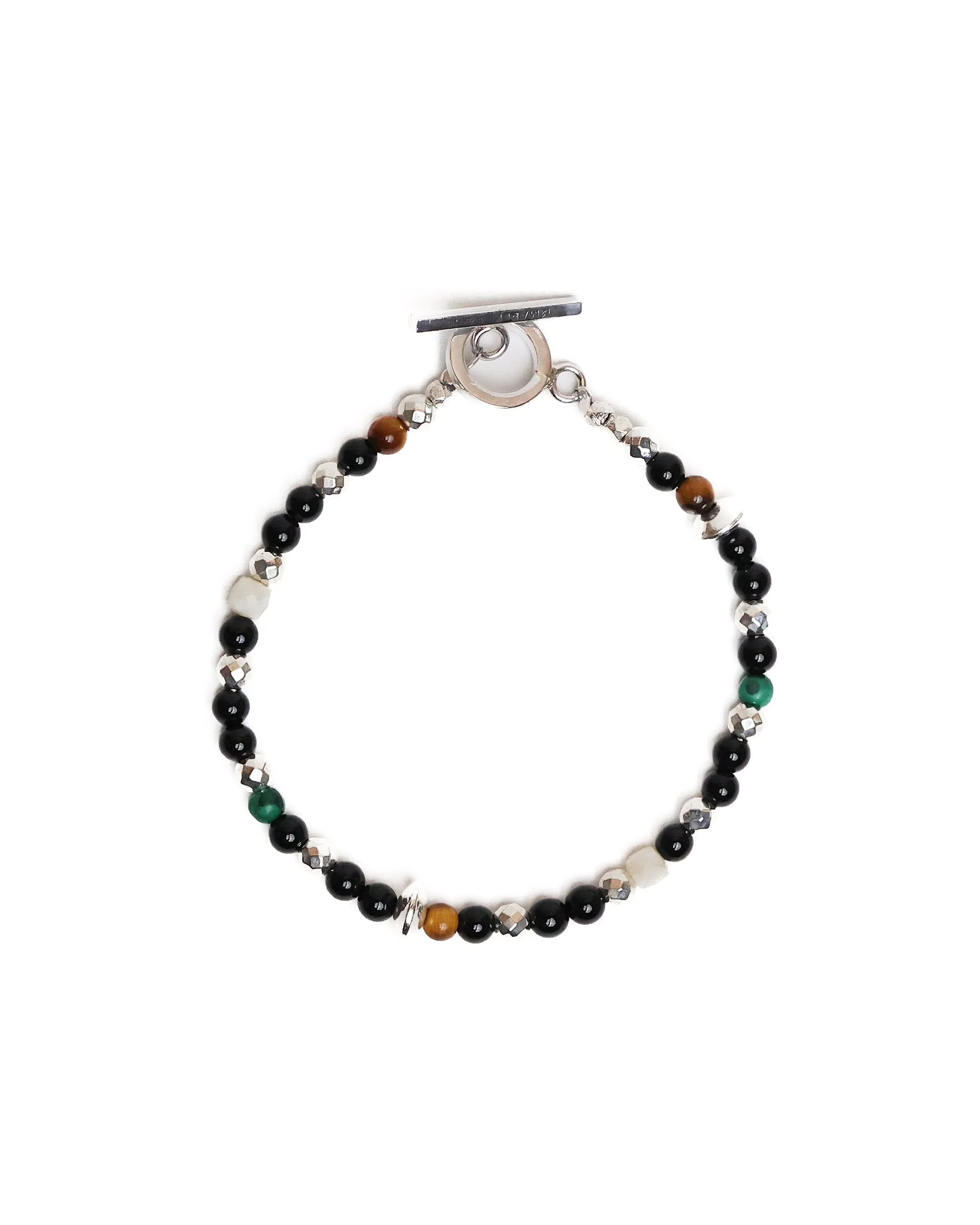 Madina Beaded Bracelet (Silver 925/Black) sold by MAPLE