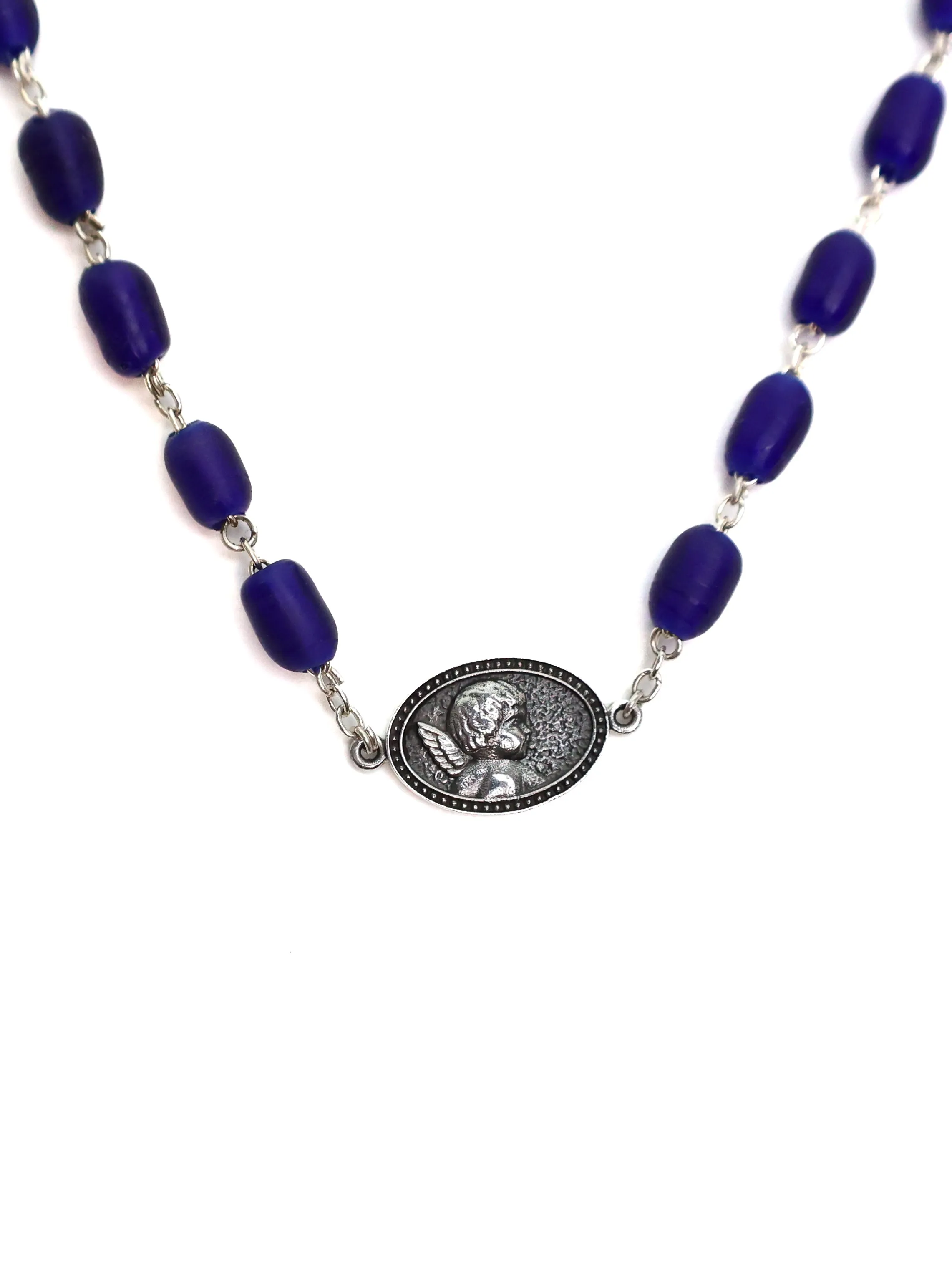 Camino Chain (Silver 925/Navy Glass) sold by MAPLE product image thumbnail 3
