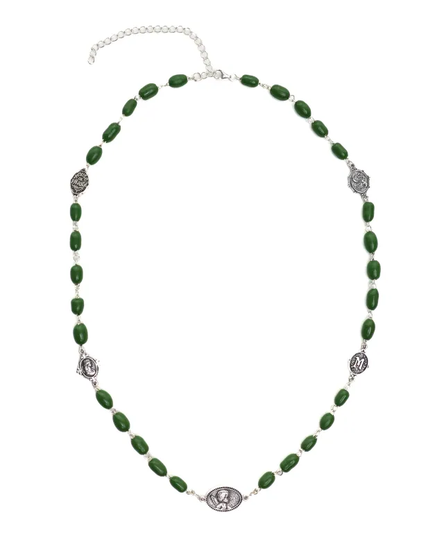 Camino Chain (Silver 925/Green Glass) made by MAPLE