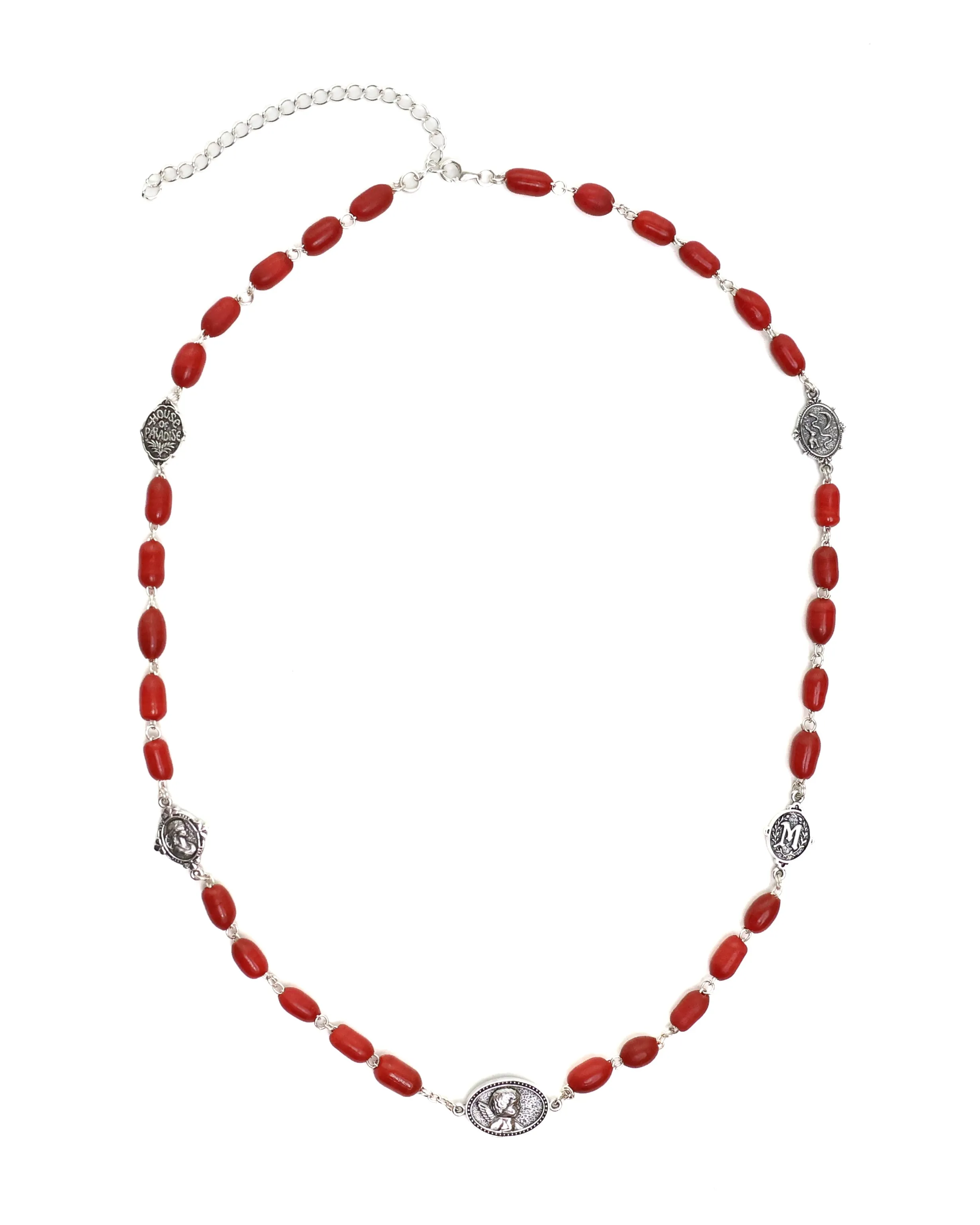 Camino Chain (Silver 925/Red Glass) sold by MAPLE