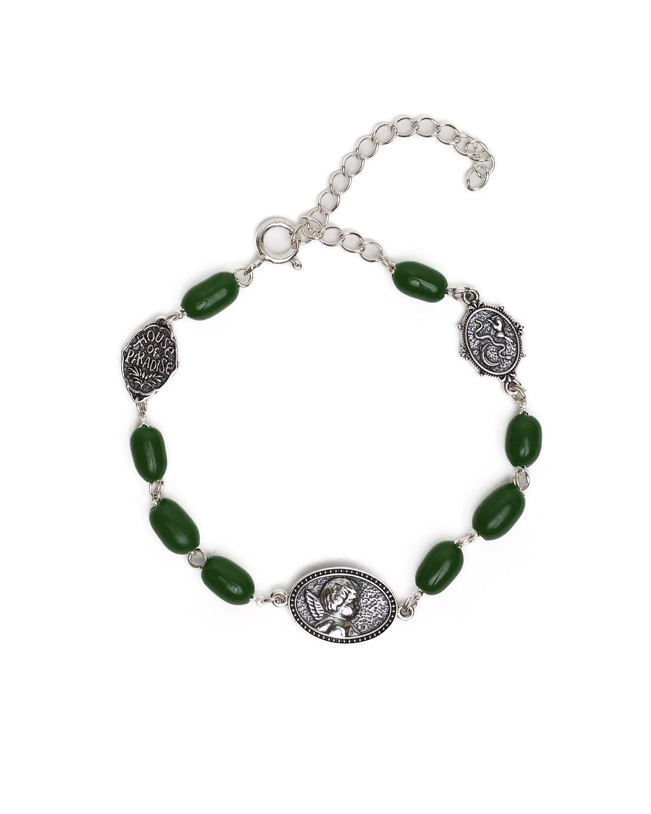 Camino Bracelet (Silver 925/Green Glass) sold by MAPLE