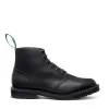 Black Greasy 6 Eye Astronaut Boot & Boot Kiltie sold by Solovair