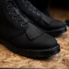 Black Greasy 6 Eye Astronaut Boot & Boot Kiltie sold by Solovair