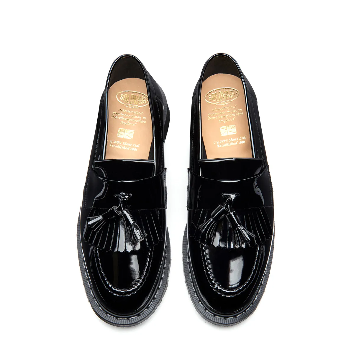 Black Patent Tassel Loafer sold by Solovair product image thumbnail 4