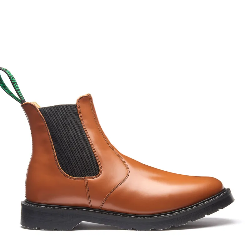 Tan Hi-Shine Dealer Boot sold by Solovair