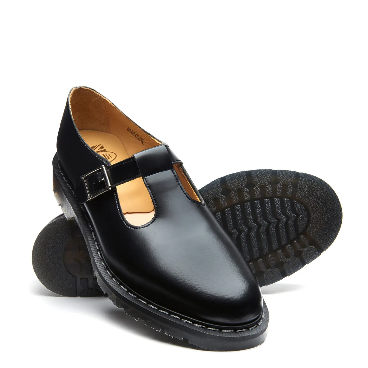 Black Hi-Shine Mary Jane Shoe sold by Solovair product image thumbnail 2