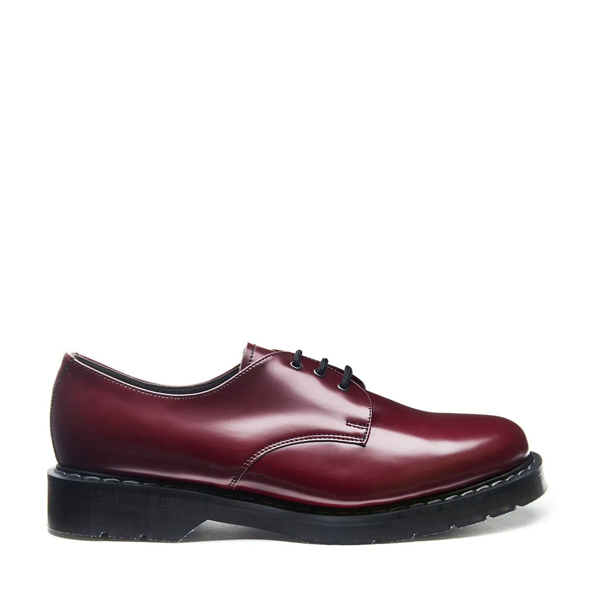 Merlot Vegan Hi-Shine Gibson Shoe sold by Solovair