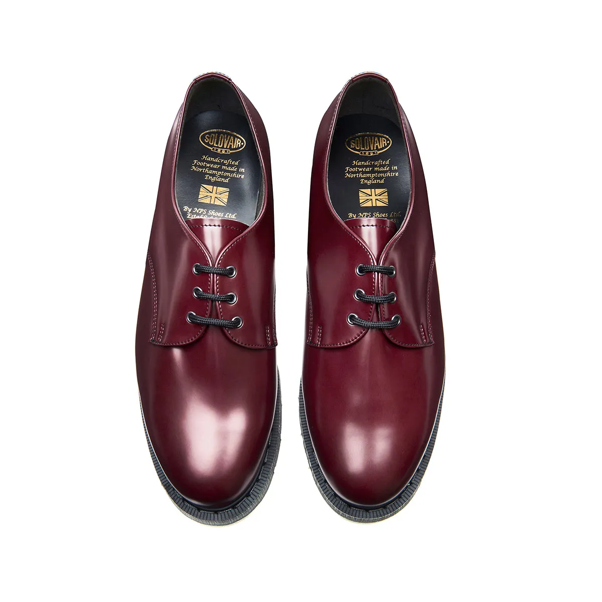 Merlot Vegan Hi-Shine Gibson Shoe sold by Solovair product image thumbnail 4