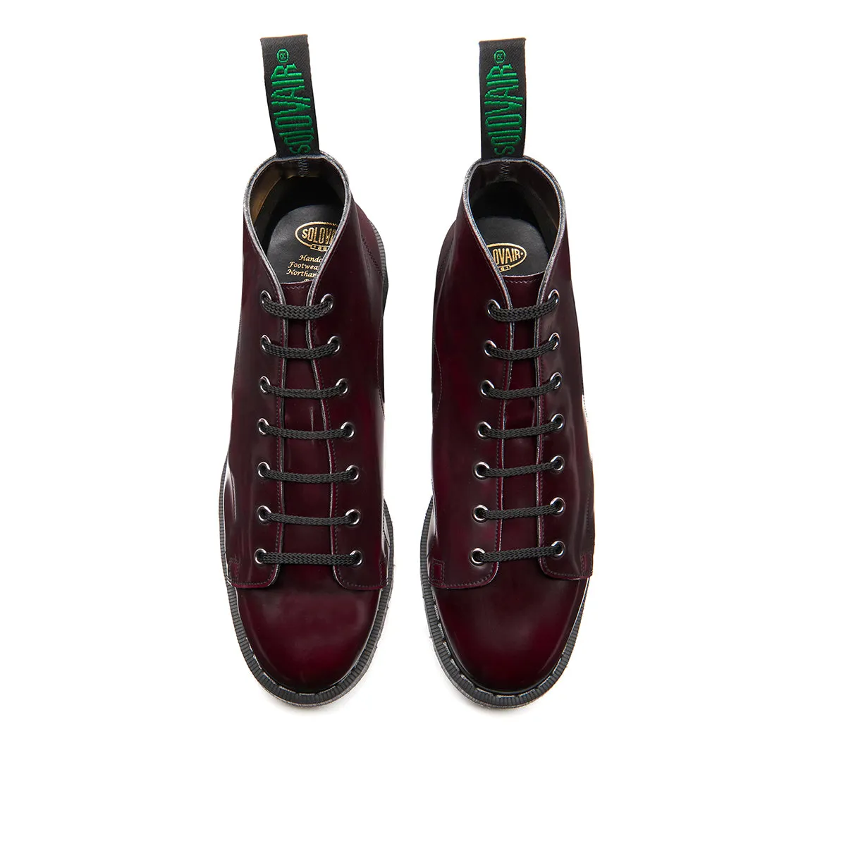 Cherry Red Rub-Off Vegan Hi-Shine Monkey Boot sold by Solovair product image thumbnail 4