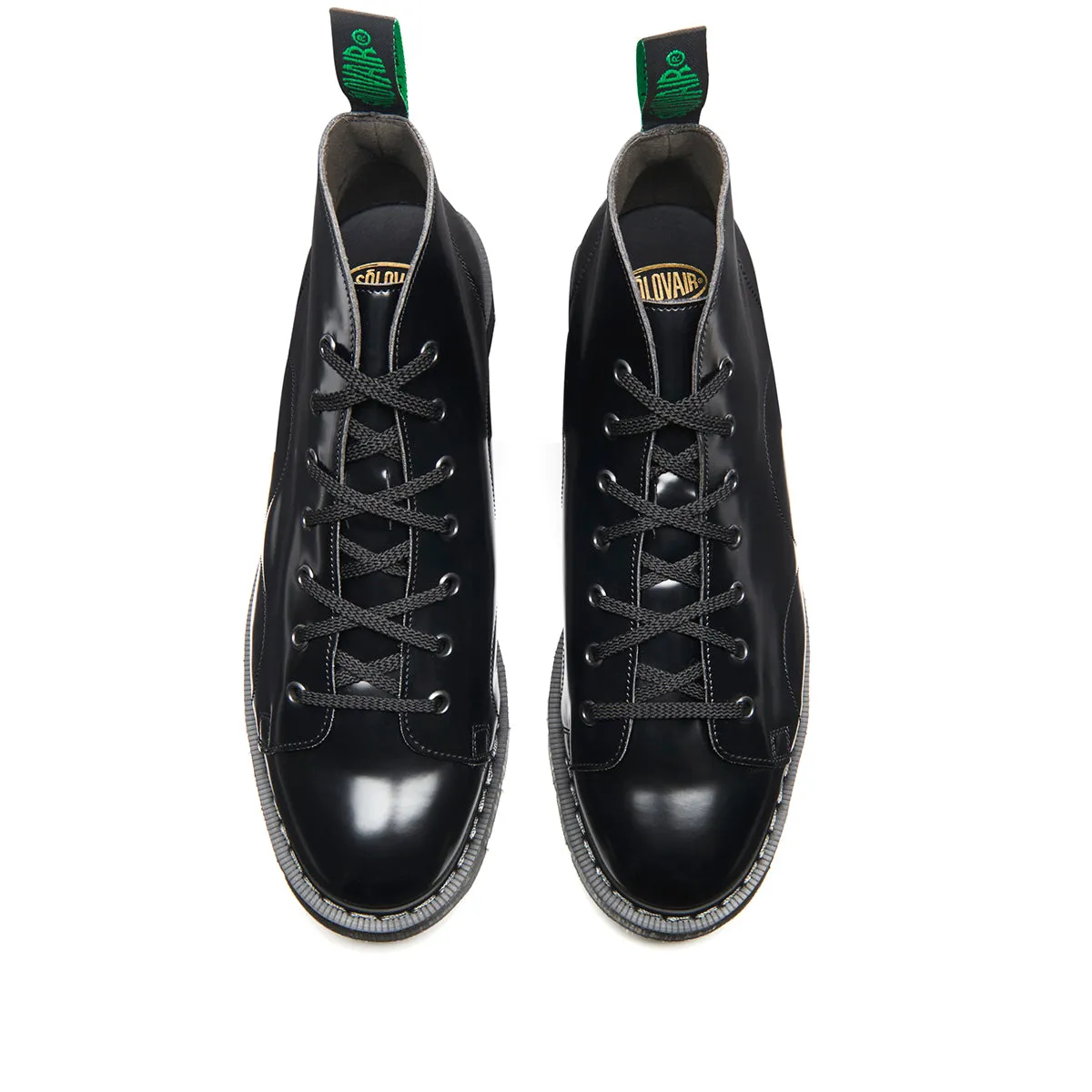 Black Vegan Hi-Shine Monkey Boot sold by Solovair product image thumbnail 4