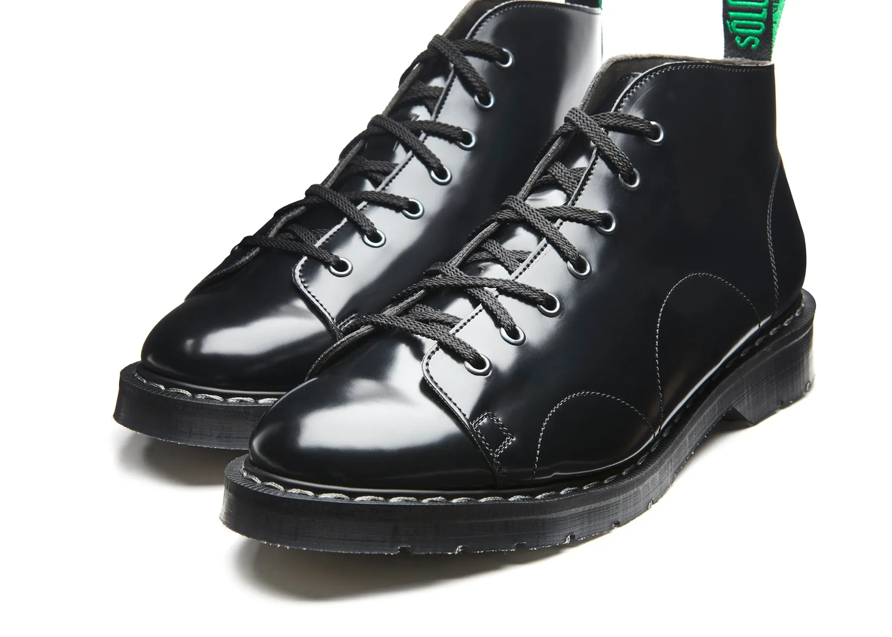 Black Vegan Hi-Shine Monkey Boot sold by Solovair product image thumbnail 3