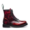 Flame Rub-Off 8 Eye Derby Boot sold by Solovair