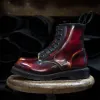 Flame Rub-Off 8 Eye Derby Boot sold by Solovair