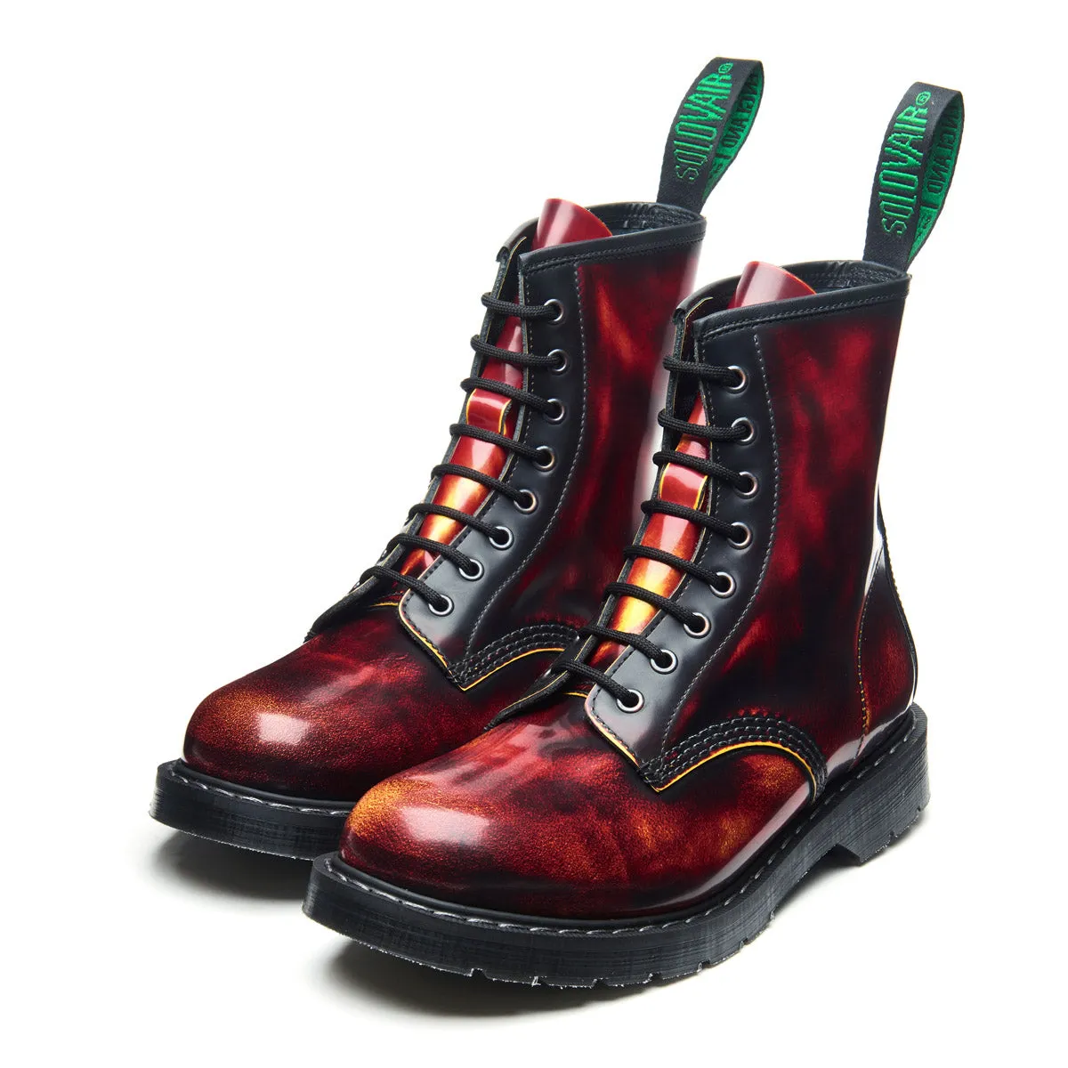 Flame Rub-Off 8 Eye Derby Boot sold by Solovair product image thumbnail 4