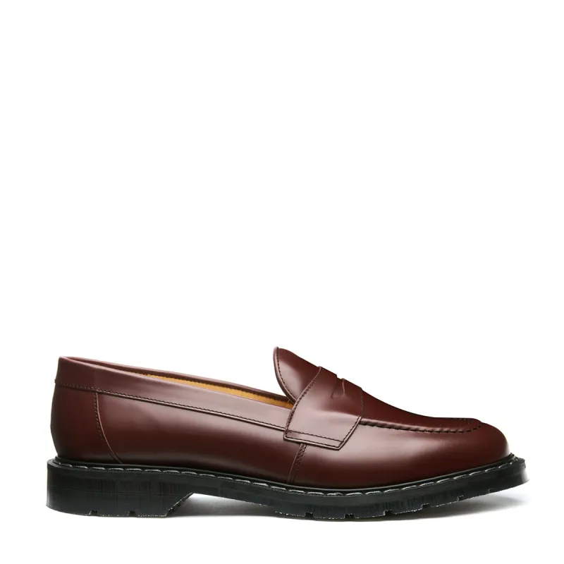 Oxblood Hi-Shine Penny Loafer sold by Solovair