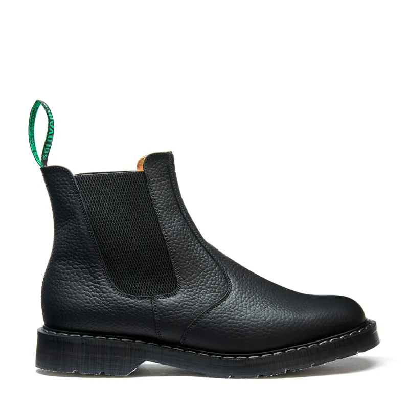Black Greasy Grain Dealer Boot sold by Solovair