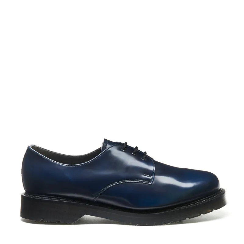 Navy Rub-Off Vegan Gibson Shoe made by Solovair