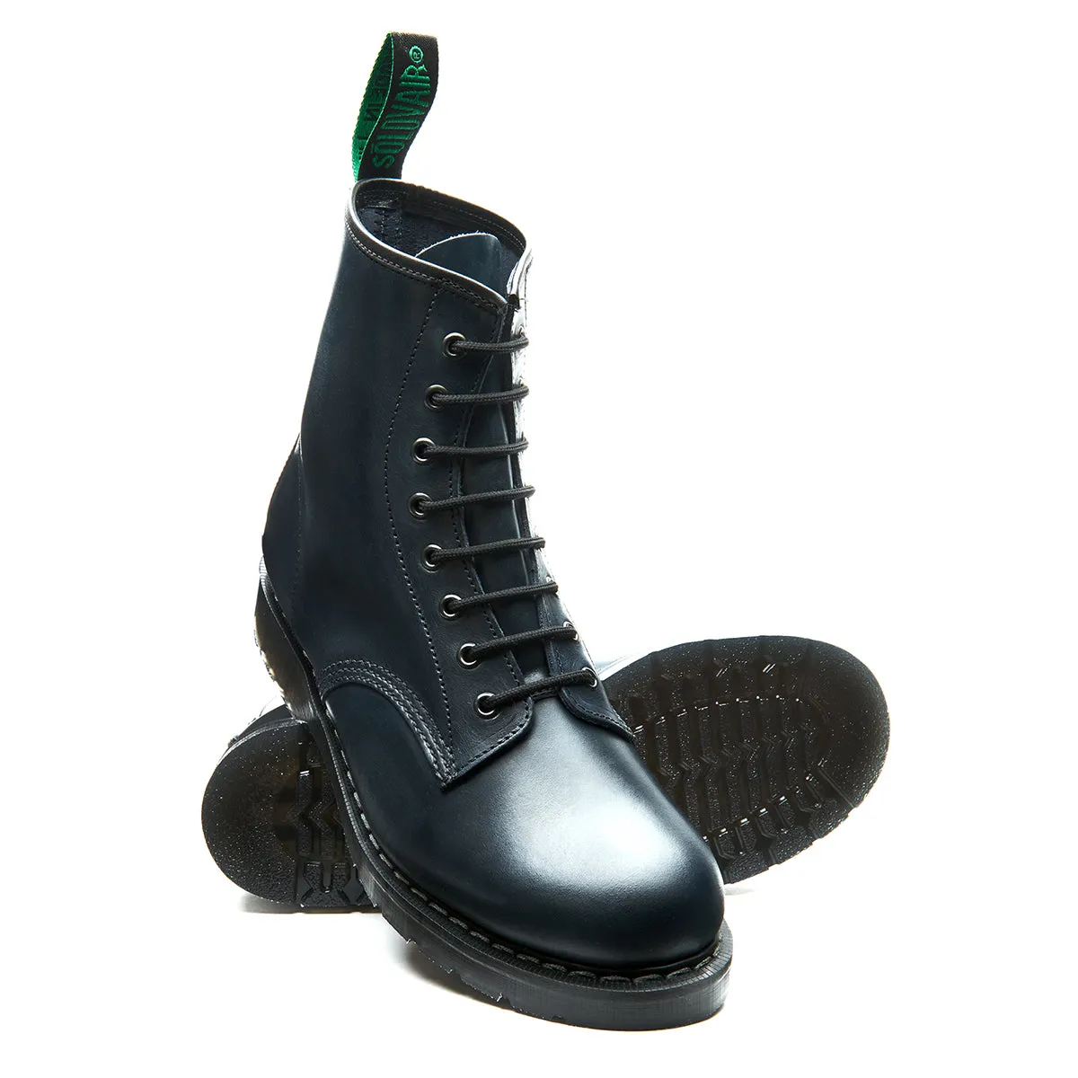 Navy Gaucho 8 Eye Derby Boot sold by Solovair product image thumbnail 2