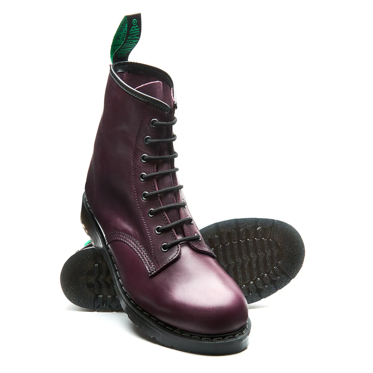 Burgundy Gaucho 8 Eye Derby Boot sold by Solovair product image thumbnail 2