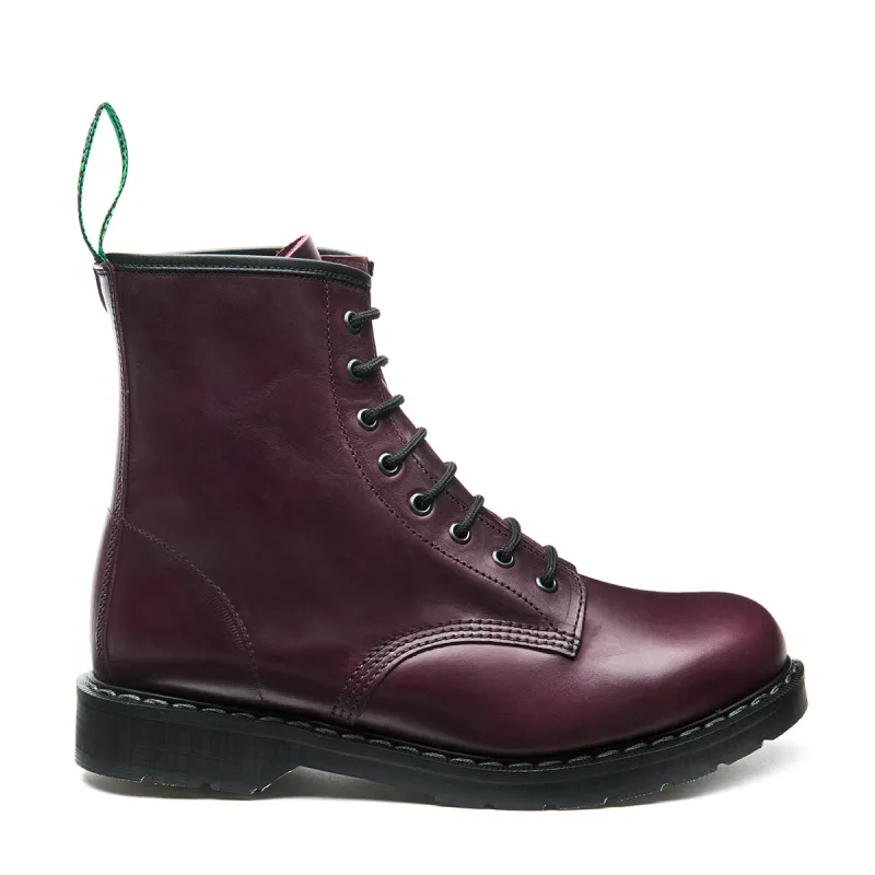 Burgundy Gaucho 8 Eye Derby Boot sold by Solovair