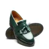 Green Hi-Shine Tassel Loafer sold by Solovair