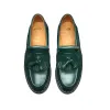 Green Hi-Shine Tassel Loafer sold by Solovair