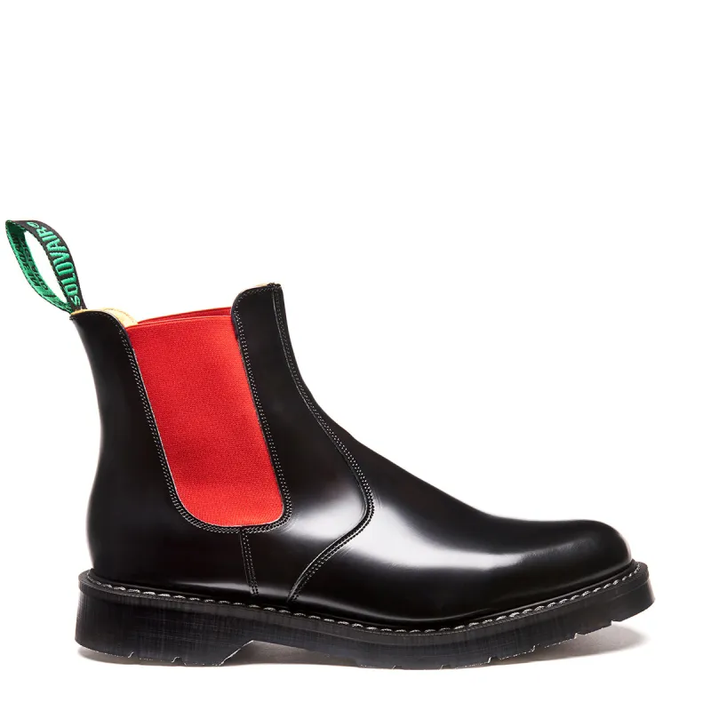 Red & Black Dealer Boot sold by Solovair