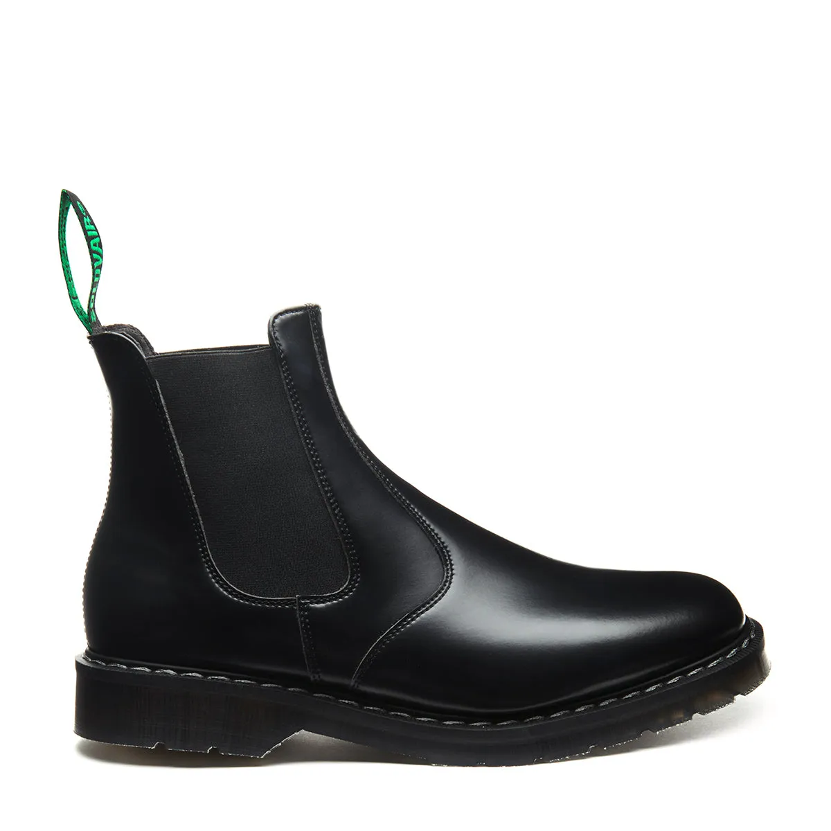 Black Vegan Hi-Shine Dealer Boot sold by Solovair