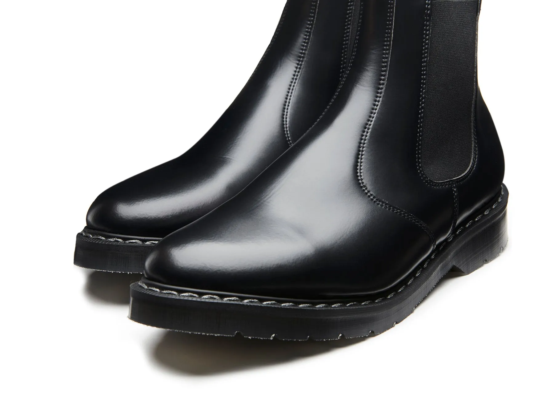 Black Vegan Hi-Shine Dealer Boot sold by Solovair product image thumbnail 3