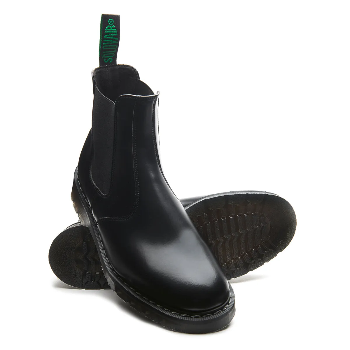 Black Vegan Hi-Shine Dealer Boot sold by Solovair product image thumbnail 2