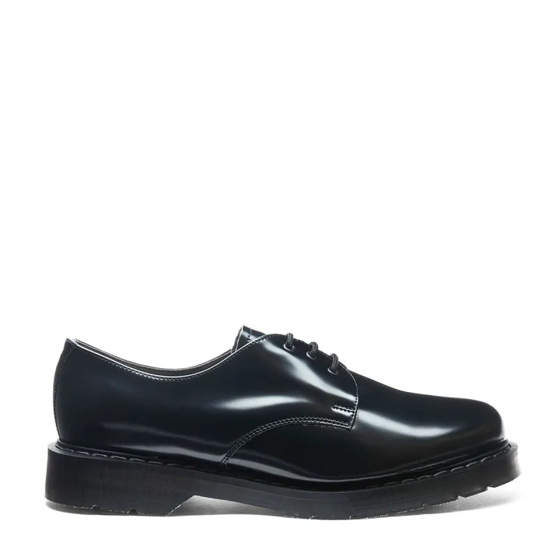 Black Vegan Hi-Shine Gibson Shoe sold by Solovair