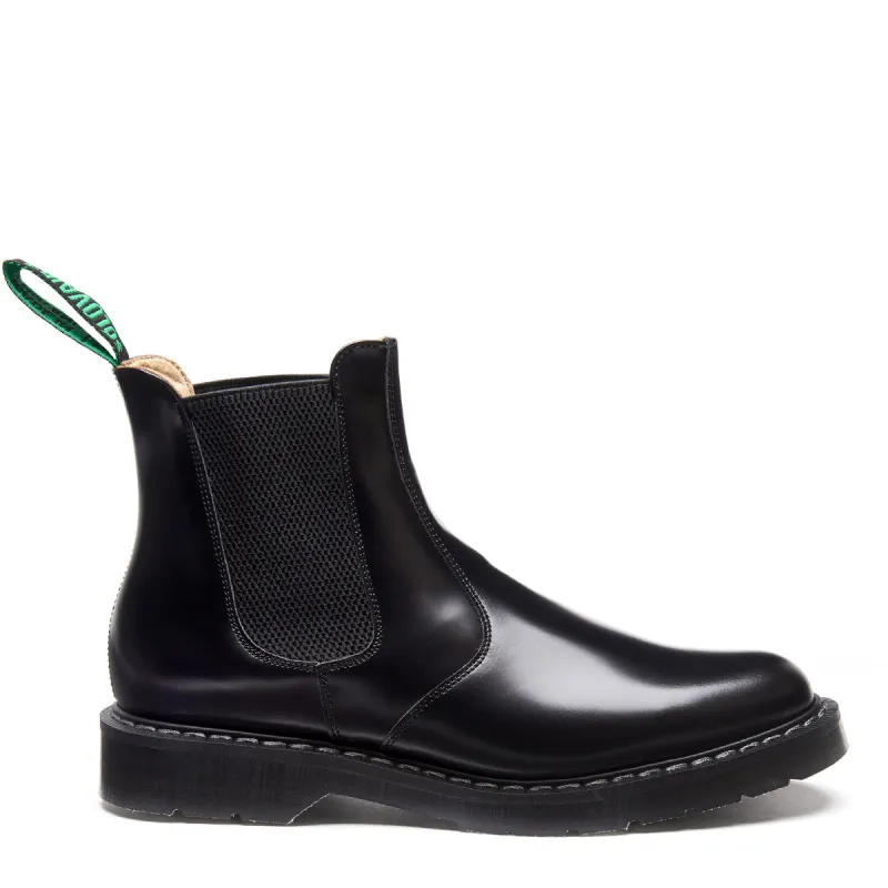 Black Hi-Shine Dealer Boot sold by Solovair