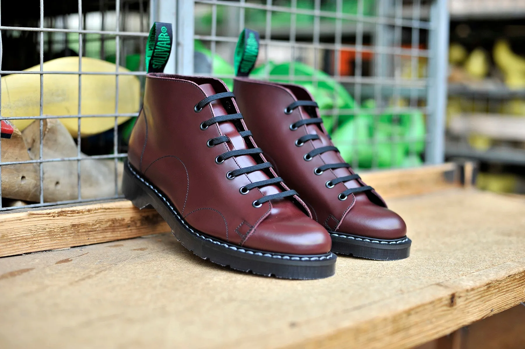 Oxblood Hi-Shine Monkey Boot sold by Solovair product image thumbnail 5