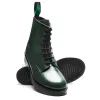 Green Hi-Shine 8 Eye Derby Boot sold by Solovair