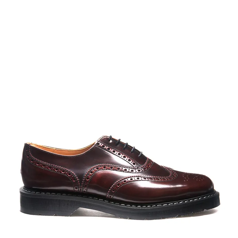 Burgundy Rub-Off English Brogue Shoe sold by Solovair
