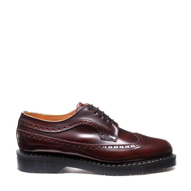 Burgundy Rub-Off American Brogue Shoe sold by Solovair
