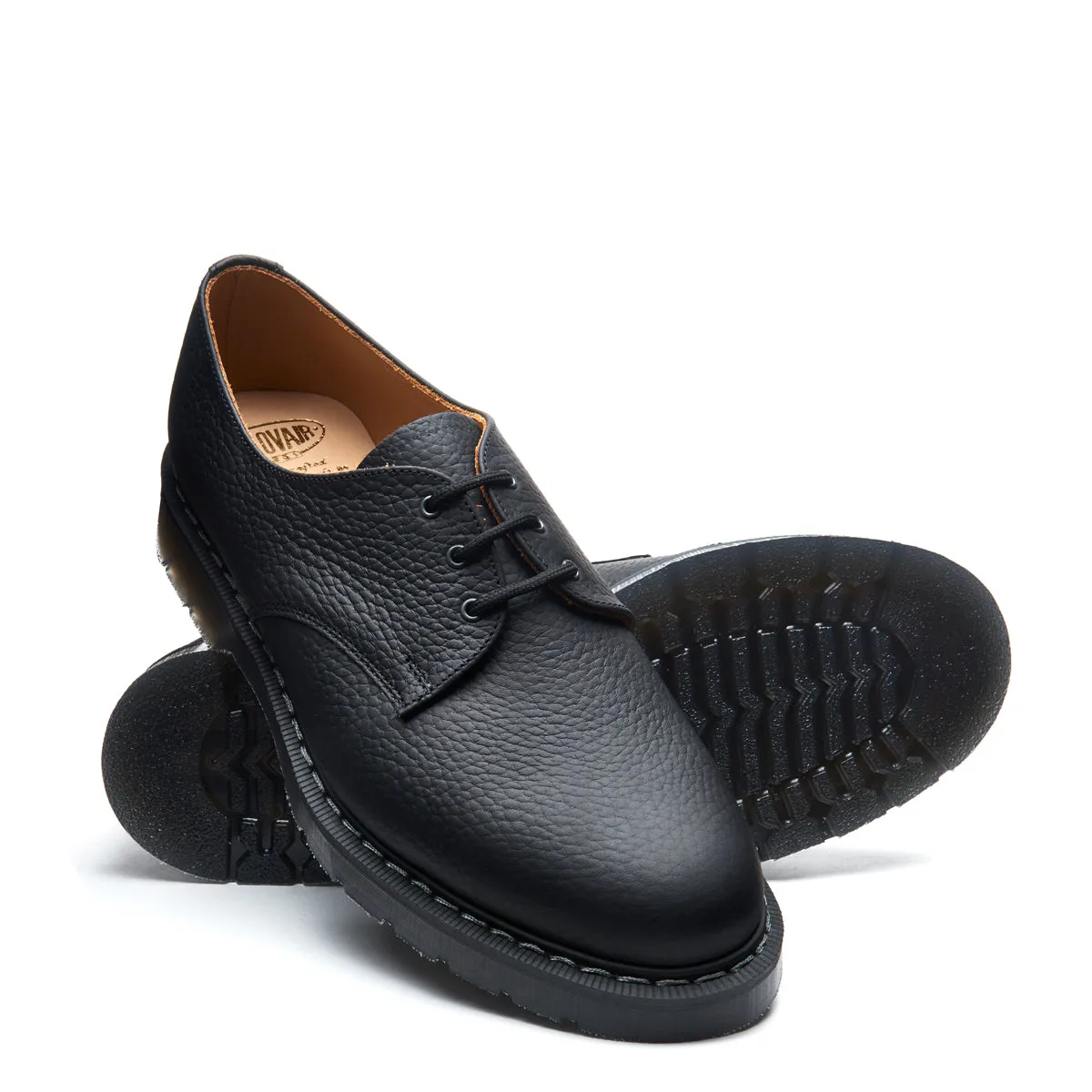 Black Greasy Grain Gibson Shoe sold by Solovair product image thumbnail 2