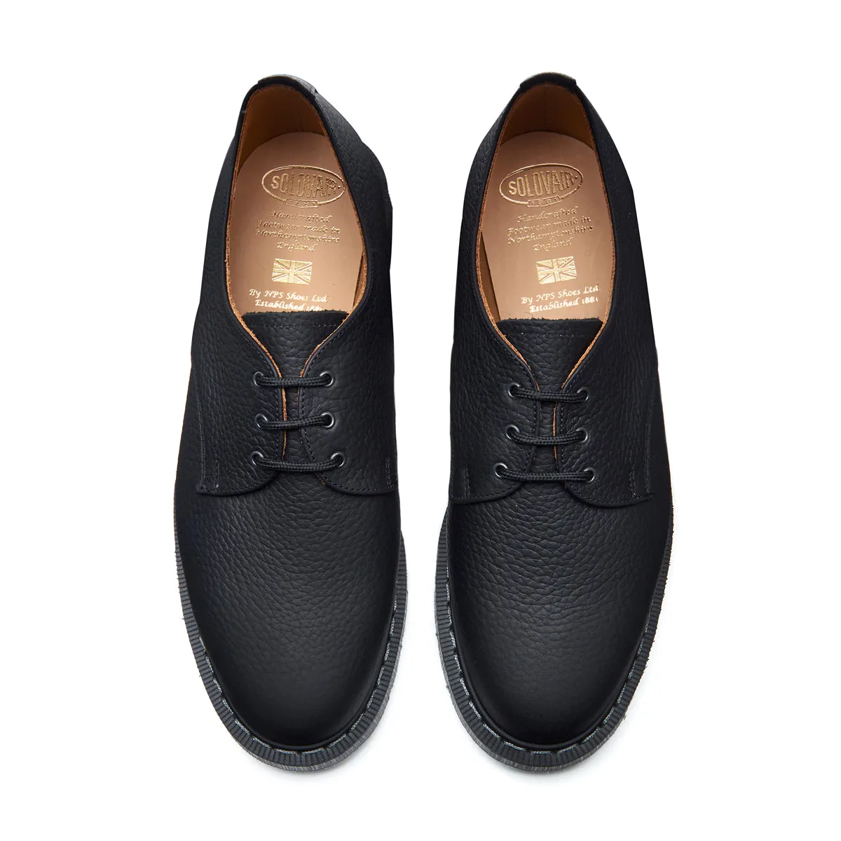 Black Greasy Grain Gibson Shoe sold by Solovair product image thumbnail 4