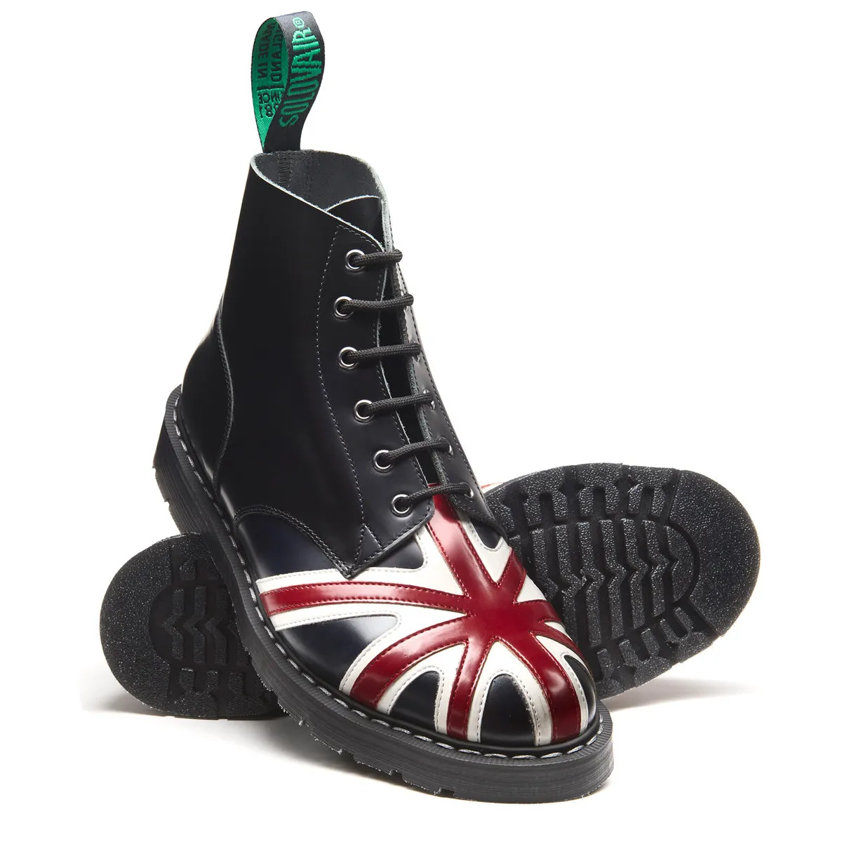 Union Jack 6 Eye Derby Boot sold by Solovair product image thumbnail 2