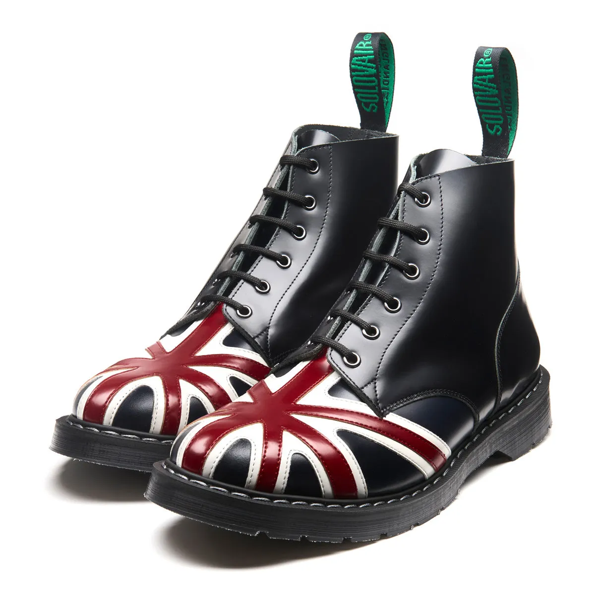 Union Jack 6 Eye Derby Boot sold by Solovair product image thumbnail 3