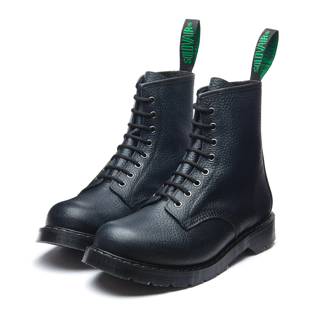 Navy Gaucho Grain 8 Eye Derby Boot sold by Solovair product image thumbnail 3