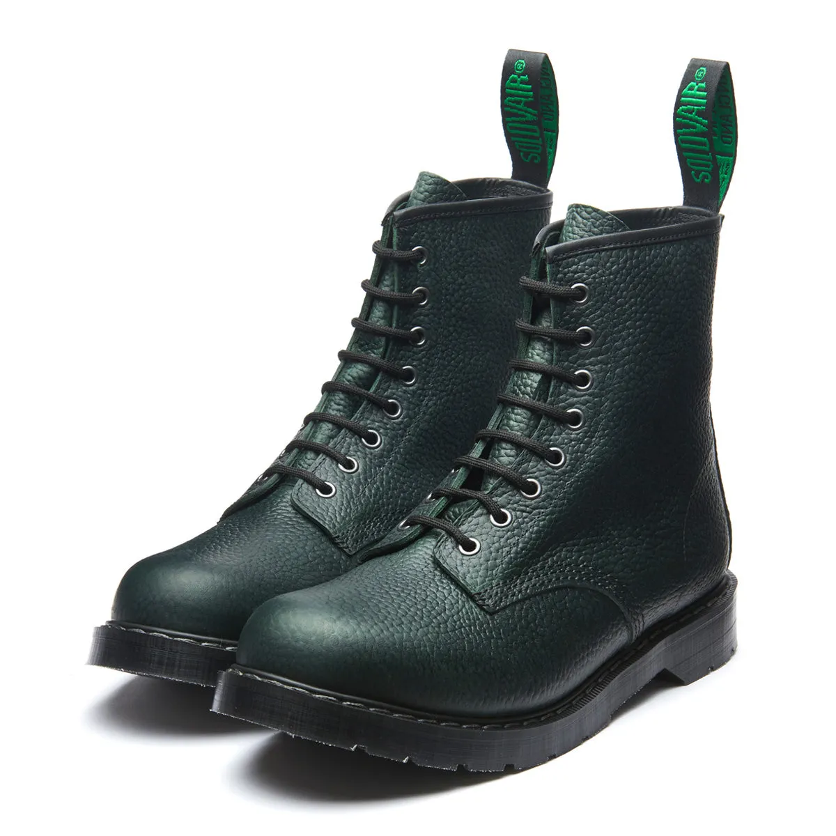 Green Gaucho Grain 8 Eye Derby Boot sold by Solovair product image thumbnail 3