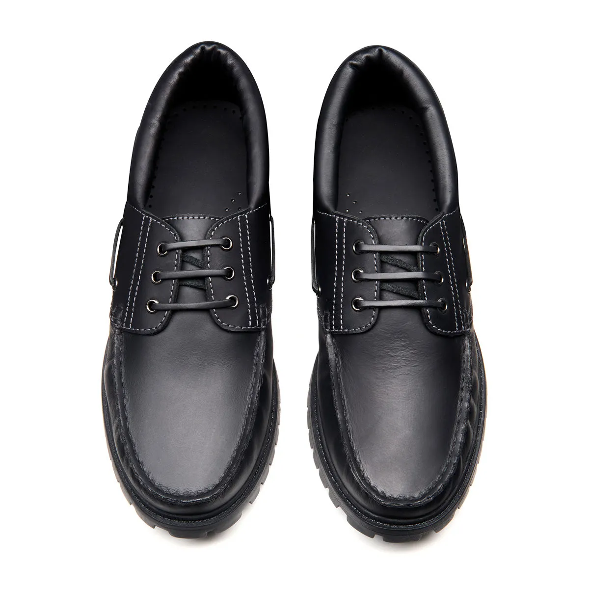 Black Greasy Boat Shoe sold by Solovair product image thumbnail 4