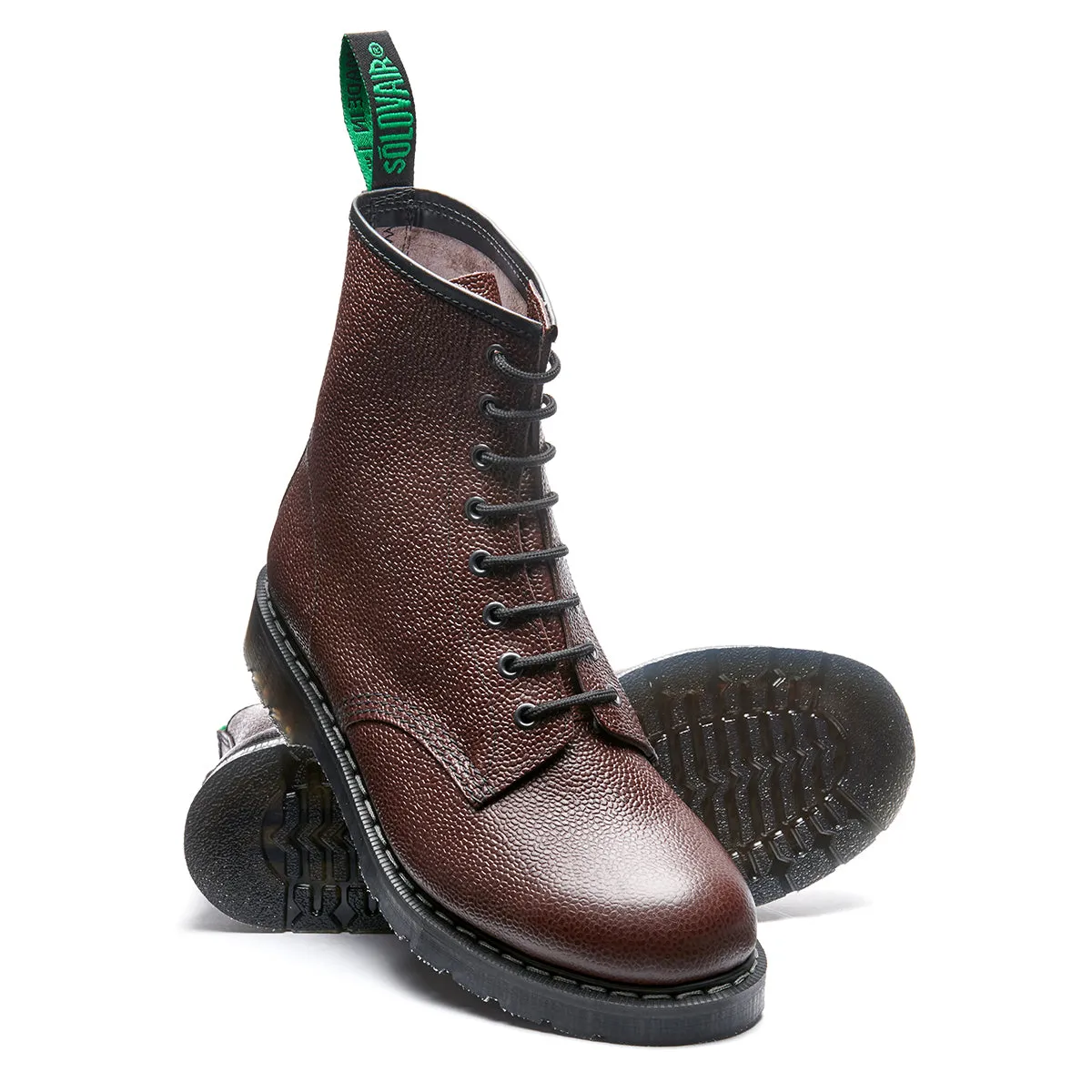 Chilli Grain 8 Eye Derby Boot sold by Solovair product image thumbnail 2
