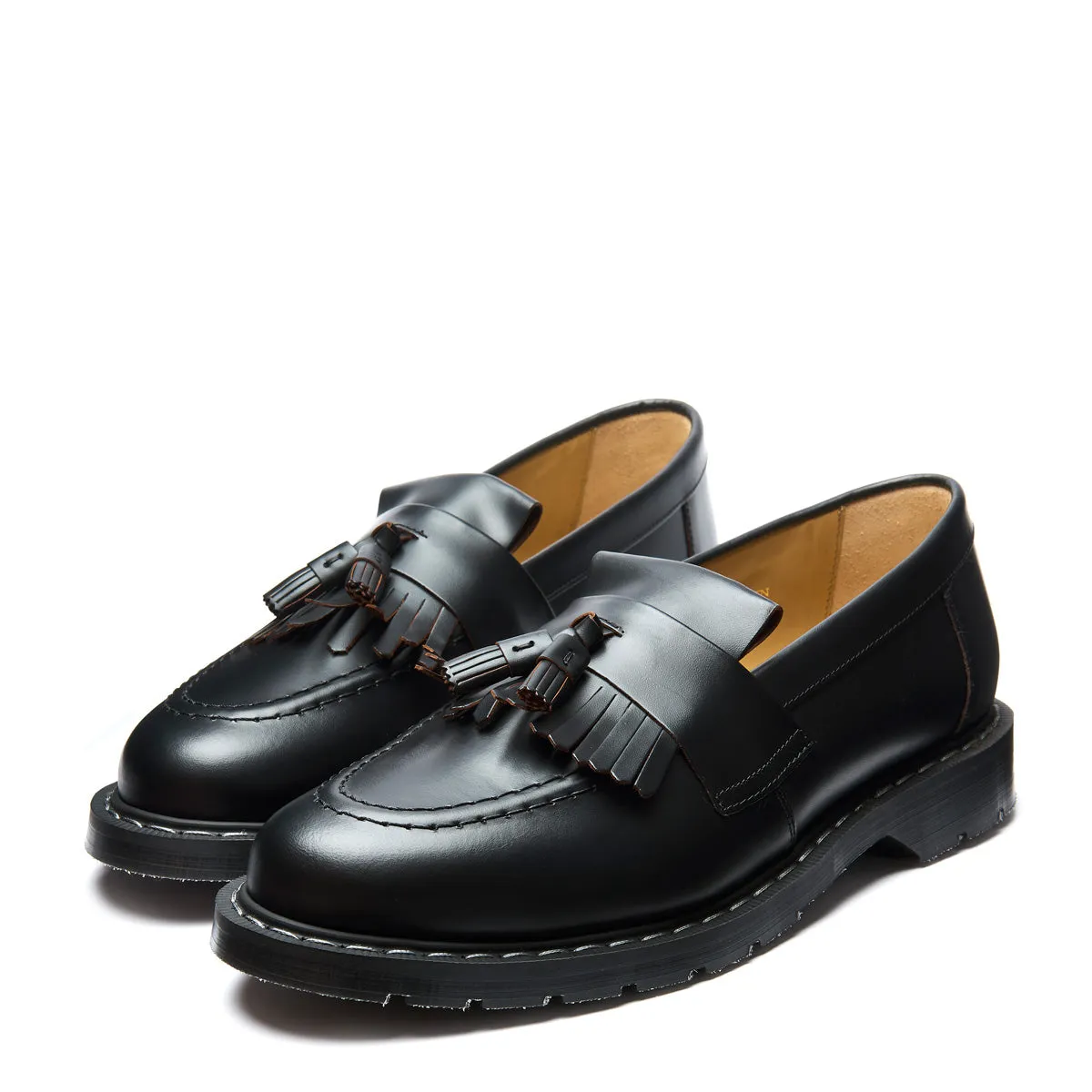 Black Fine Grain Tassel Loafer sold by Solovair product image thumbnail 4