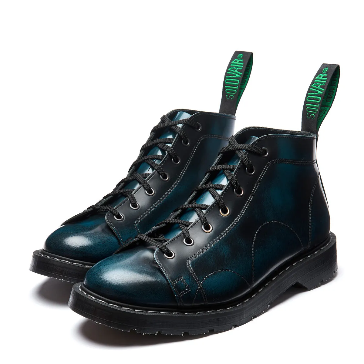 Navy Blue Rub off 7 Eye Monkey Boot sold by Solovair product image thumbnail 3